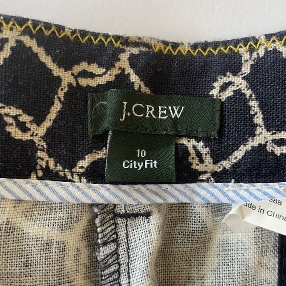 J. Crew Nautical Rope Design Shorts Sz10 - Picture 5 of 8